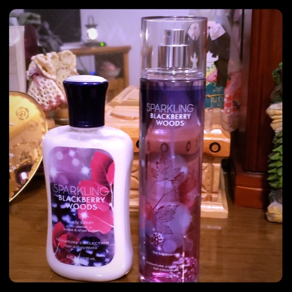 Bath and Body Works Sparkling Black Berry Woods